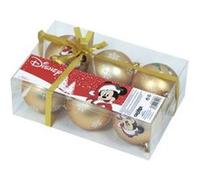 Arditex WD13423 Lot de 6 Boules de Sapin de Noël Ø 8 cm Disney-Mickey