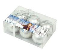 Pack de 6 boules de sapin diamètre 8cm Elsa La Reine des Neiges II Disney ARDITEX WD13419 Gris G