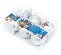 Pack de 6 boules de sapin diamètre 8cm. par Paw Patrol Nickelodeon ARDITEX PW14025 Gris G