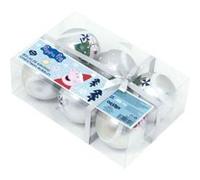 ARDITEX PP14018 Lot de 6 Boules de Noël Ø 8 cm