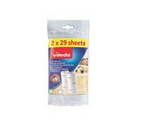 Vileda - Lot de 6 Brosses adhésive recharge 2x29 feuilles