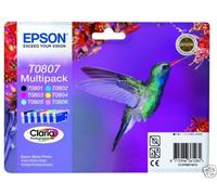 PACK DE 6 CARTOUCHE EPSON T0807 = T0801 + T0802 + T0803 + T0804 + T0805 + T0806