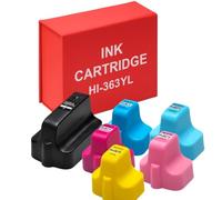 Pack de 6 Cartouches Compatibles HP 363 Compatible pour Imprimantes Photosmart 3100 à D7468 - C8721EE / C8719EE