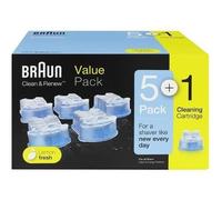 Pack de 6 Cartouches de nettoyage Braun CCR 5+1 Clean & Renew