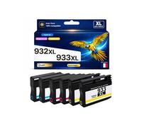 Pack de 6 Cartouches d'encre Générique compatible HP OfficeJet 6100 6600 6700 Référence 933XL 933 XL Multicolore 1000 pages avec puce