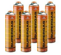 Pack de 6 Cartouches gaz 330g Bouteilles Butane propane 600ml Kemper Bonbonne gaz universelle valve 7/16