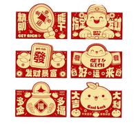 Pack De 6 Enveloppes Monétaires Uniques Pour La Célébration Du Nouvel An Pour L'année Du Serpent Parfait Les Festivals Et Les Anniversaires Tradition Culturelle Enveloppes