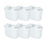 Pack de 6 Filtres à Eau VIVREAL Compatibles avec les Carafes Brita, Filtration Multicouche Éliminant le Chlore, le Calcaire et les Métaux Lourds, Matériau Sécurisé de Qualité Alimentaire, Design à Dou