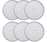 Pack de 6 filtres à tamis réutilisables pour cafetière à piston 1000 ml - Faciles à nettoyer - Compatibles avec Bodum, Grosche