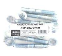 Pack de 6 goujons d'ancrage H17 BATIFIX diamètre 10 x 75mm G