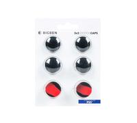 Pack de 6 grips texturés en silicone pour joystick de manettes officielles Sony. Hauteurs différentes pour s'adapter à tous les