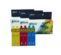 Pack de 6 Hibrox Cartouches Jet d'encre Compatible Epson 2x T0712 Cyan 2x T0713 Magenta 2x T0714 Jaune Pour Epson BX 300 F 310 FN 610 FW D 120 120 PRO 78 92 DX 4000 4050 4400 4450 5000 5050 5500 6000