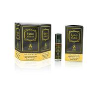 Pack de 6 Huiles Parfumées Jumrah de Ayat Perfumes - Flacon de 6ml roll on - Femme - Dattes, Praliné, Tubéreuse, Mahonial