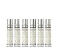 Pack de 6 Huiles Parfumées SECRET MAN Al Rehab 6 ml Frais Épicé Boisé Chaud sans Alcool - Huile de Parfum Musc Oriental pour Homme et Femme