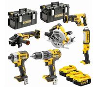 DEWALT Pack 6 outils 18V Li-Ion (3x5Ah) - DCK623P3