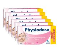 Pack De 6 Physiodose Sérum Physiologique Unidoses 40x5ml