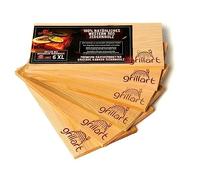 Pack de 6 Planches à Griller XXL - Planches à Griller en Bois de cèdre - Planches à Fumer en Bois de cèdre de cèdre Rouge de l'Ouest du Canada 100% Naturel pour Un goût spécial de grillade
