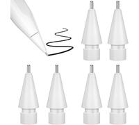 Pack De 6 Pointes De Crayon Améliorées Pour Apple Pencil 1Ère/2Ème Génération Et Logitech Crayon, Plus Longues De 0,78 Mm De Type Stylo, Pointe Fine Et Contrôle Précis[STY9131417]