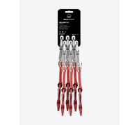 Pack de 6 Sangles express Wild Country Helium 3.0 10 cm rouge argenté