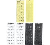 Pack de 6 Sticker Clavier Italien, Touche Clavier, Autocollants adaptés à Tout Clavier d'ordinateur Portable Standard