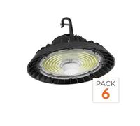 Pack de 6 - Cloche LED Industrielle UFO Dimmable 250W 187lm/W - Blanc Froid 6000K - 8000K - SILAMP