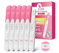 Pack de 6 Tests de Grossesse, Emballage Individuel test de grossesse précoce, Avec Lignes de Résultat Clair, Detection Précis et Fiable avec, Détection Rapide en 3 Minutes
