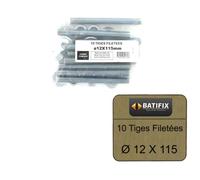 Pack de 6 Tiges Filetées M12 BATIFIX diamètre 12 x 115mm
