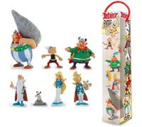 Plastoy Astérix Coffret tubo de 7 Figurines du Village Gaulois - Résine - 4 à 10 cm