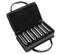 Pack de 7 Harmonicas Diatonique Blues en Do Re Mi Fa Sol La Si Majeur Folk Set