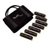 Pack de 7 harmonicas fender blues deville (avec étui)