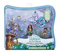 Pack de 7 Mini figurines Disney Princesses Raya et le dernier dragon Histoire de Kumandra, Raya, Sisu, Ongis, Boun et Sisu Multicolore G