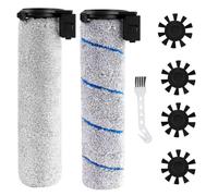 Pack de 7 pièces de rechange pour aspirateur eau et poussière pour Rowenta X-Clean 4 / X-Clean 2, le jeu d'accessoires contient 2 rouleaux-brosses, 4 brosses latérales, 1 brosse de nettoyage