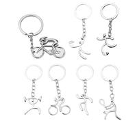 Pack De 7 Porte-Clés De Sport, Porte-Clés De Vélo, Porte-Clés De Sports De Balle, Porte-Clés Cadeaux Créatifs, Porte-Clés Personnalisés, Cadeaux pour Les Amateurs De Sport