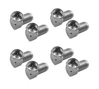 Pack de 8 Adaptateurs Coudés à 90° pour Câble Coaxial - Adaptateur F Femelle à F Mâle,pour Montage Mural TV, répartition connecteur antenne tv,Compatible SAT/DVB-T/VHF, Couleur argent