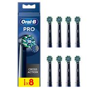 Pack de 8 brossettes pour brosse à dents Oral-B Pro Cross Action Noir