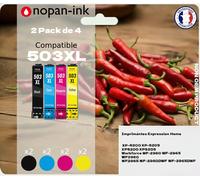 Pack de 8 Cartouches compatible pour Epson 503XL Noir & Couleurs