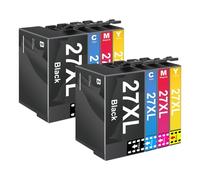 Pack de 8 Cartouches Compatibles EPSON 27 XL pour Imprimantes Workforce WF-3620, WF-3640, WF-7110, WF-7210, WF-7610, WF-7620, WF-7710, WF-7715, WF-7720