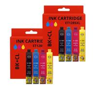 Pack de 8 Cartouches Compatibles EPSON T1285 XL pour Imprimantes Stylus Office BX305F, BX305W & Stylus S22, SX125, SX130, SX230, SX235W, SX420W, SX425W, SX430W, SX435W, SX438W, SX440W, SX445W