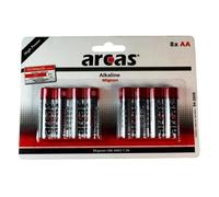 Pack de 8 piles alcalines Arcas Mignon AA