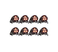 Pack de 8 Projecteurs Par Ibiza Light PAR-MINI-STR - 3x4W DMX LED Dj Fête Club Boîte Nuit Soirée Bar Discothèque Lumière