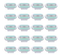 Pack de 8 Recharges De Lames Pour Femme Rasoir Venus à 3 Lames avec Bande Lubrifiante, Compatible avec les Rasoirs Venus, Lames en Acier Inoxydable pour un Rasageglissement, Doux Manche Bleue