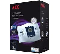 Pack de 8 sacs à poussière synthétiques XXL AEG s-bag® Ultra Long Performance avec filtre moteur et micro-filtre