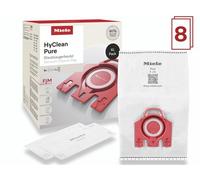Pack de 8 sacs à poussières Miele HyClean Pure FJM PACK XL 80% Blanc et Rouge