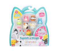 Pack de 8 Squish-a-longs par Original Squishmallows - série 1, Style 2 - (8) Mini-Squish de 2,5 cm avec 2 Accessoires, Bague et Guide du collectionneur - pour Collectionner, échanger et Jouer