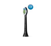 Pack de 8 têtes de brosse de rechange Philips Sonicare Optimal Noir W2 HX6068/13