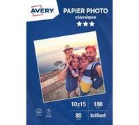 Papier photo AVERY 80 Photos brillantes 10x15 180g