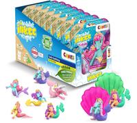 Pack de 8x Bombes de bain surprise Galupy Mermaid - 8x Boules de Bain surprise avec figurine licorne sirène sur Présentoir