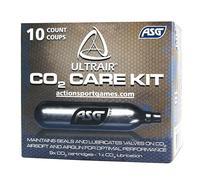 Pack de 9 + 1 cylindres CO2 avec lubrifiant - Cartouches CO2 avec additifs pour un bon entretien des répliques airsoft ou plombs à air comprimé
