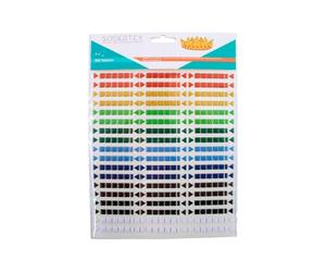 Pack de 960 gommettes sodertex 3d epoxy formes geometriques - 17 x 22 cm - 2 planches - coloris assortis