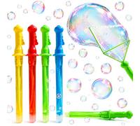 Pack de Baguettes à Bulles Géantes 45 cm - Bulles de Savon Géantes - Embout Éventail - Couleurs Assorties - Jeux d'Extérieur Enfant (4)